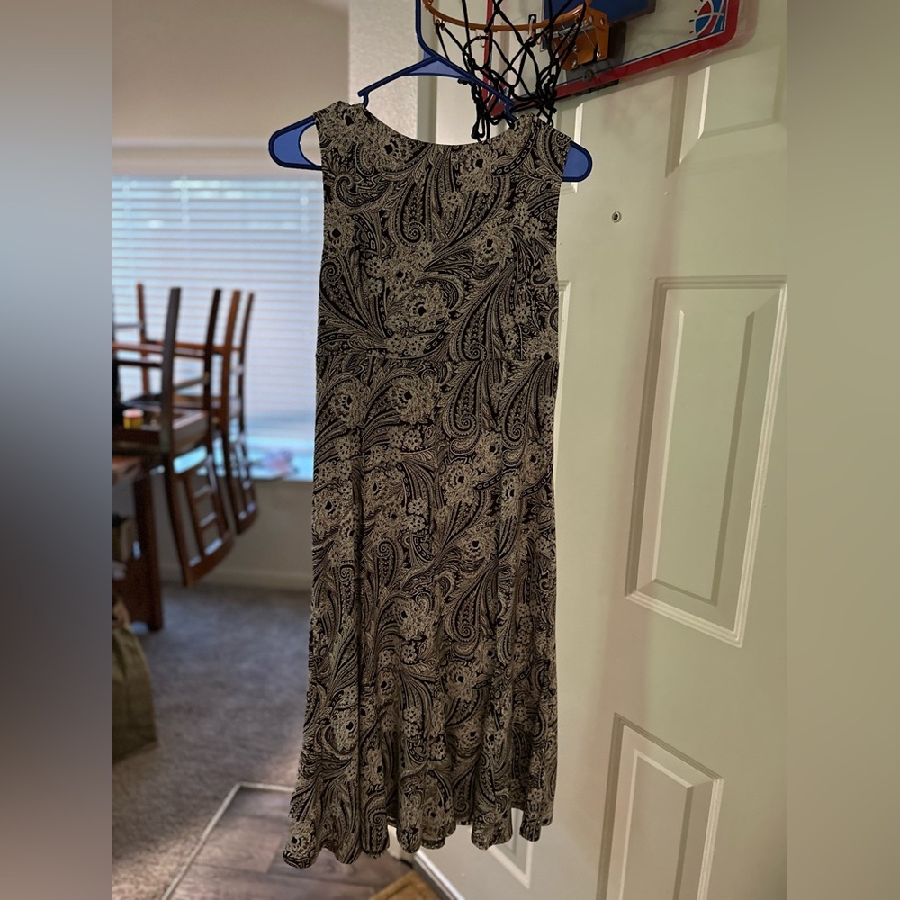 Brown And White Patterned Perceptions Dress - image 7